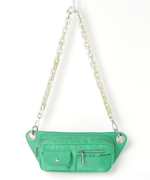 HVISK（ヴィスク）の「HVISK (ヴィスク)  BRILLAY NYLON RECYCLED  ボディバッグ（ボディバッグ/ウエストポーチ・レディース・グリーン・FREE）」の7枚目の写真