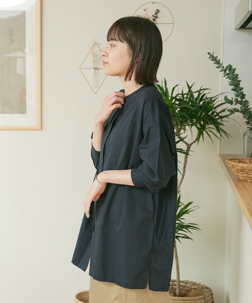 FORK&SPOON（フォークアンドスプーン）の「FORK&SPOON　ツイルシャツチュニック（シャツ/ブラウス・レディース・ネイビー/ストライプ・ONE）」の17枚目の写真