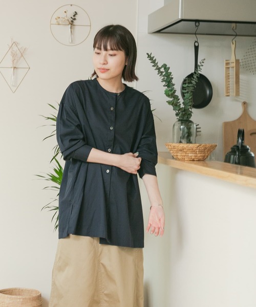 FORK&SPOON（フォークアンドスプーン）の「FORK&SPOON　ツイルシャツチュニック（シャツ/ブラウス・レディース・ネイビー/ストライプ・ONE）」の22枚目の写真