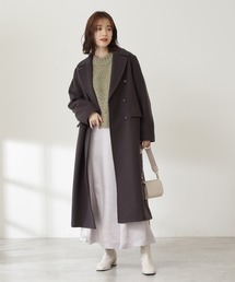 N.（N. Natural Beauty Basic） | 【S Size Line】◆ビーバーメルトンロングチェスターコート(チェスターコート)