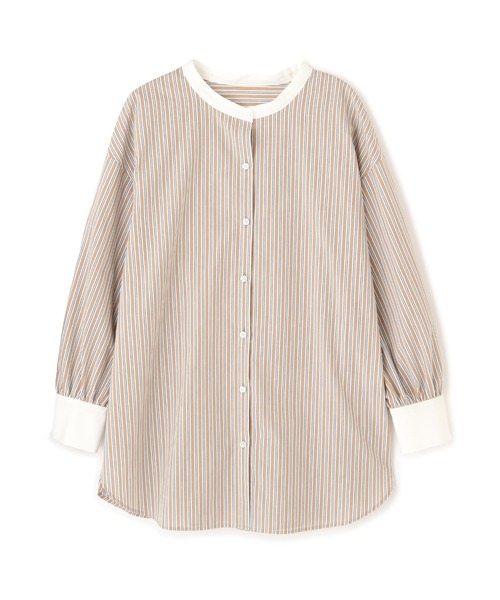 NATURAL BEAUTY BASIC(ナチュラルビューティーベーシック)の「クレリックフォルムシャツ/0171210901(シャツ/ブラウス・レディース・ベージュ系その他/ブルー系その他・MEDIUM/SMALL)」の13枚目の写真