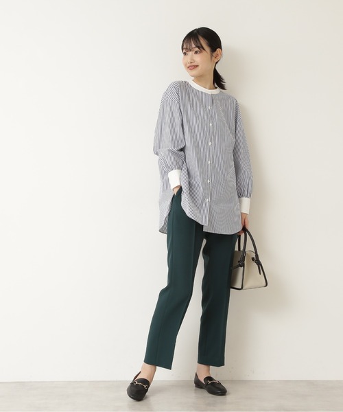 NATURAL BEAUTY BASIC(ナチュラルビューティーベーシック)の「クレリックフォルムシャツ/0171210901(シャツ/ブラウス・レディース・ベージュ系その他/ブルー系その他・MEDIUM/SMALL)」の15枚目の写真