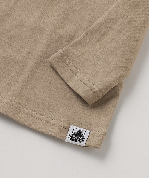 XLARGE KIDS(エクストララージキッズ)の「スケートダイナソー長袖゙Tシャツ(Tシャツ/カットソー・キッズ・ライトカーキ/ホワイト/ベージュ・140cm/130cm/110cm/120cm/90cm/100cm/80cm)」の11枚目の写真