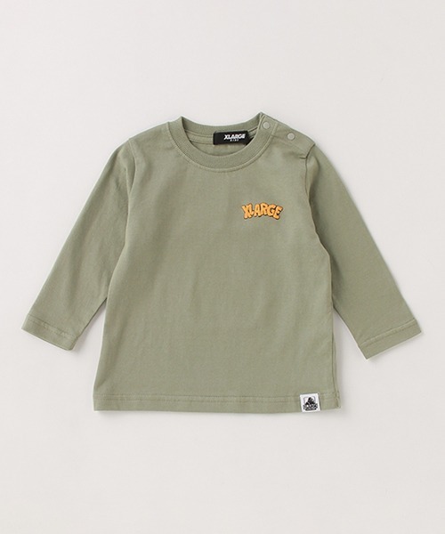 XLARGE KIDS(エクストララージキッズ)の「スケートダイナソー長袖゙Tシャツ(Tシャツ/カットソー・キッズ・ライトカーキ/ホワイト/ベージュ・140cm/130cm/110cm/120cm/90cm/100cm/80cm)」の18枚目の写真