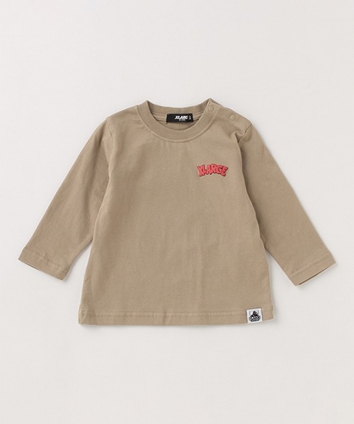 XLARGE KIDS(エクストララージキッズ)の「スケートダイナソー長袖゙Tシャツ(Tシャツ/カットソー・キッズ・ライトカーキ/ホワイト/ベージュ・140cm/130cm/110cm/120cm/90cm/100cm/80cm)」の17枚目の写真