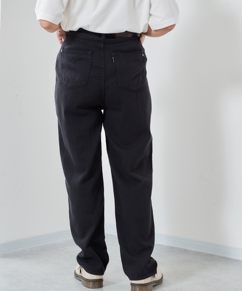 cepo（セポ）の「ライトオンス　ハイウエストデニムパンツ　セットアップ可能（デニムパンツ・レディース・ブラック/ネイビー・M/S）」の2枚目の写真