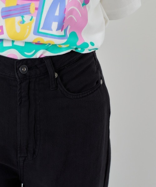 cepo（セポ）の「ライトオンス　ハイウエストデニムパンツ　セットアップ可能（デニムパンツ・レディース・ブラック/ネイビー・M/S）」の8枚目の写真