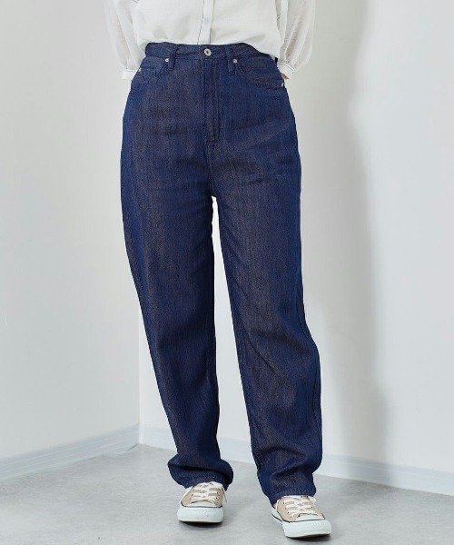 cepo（セポ）の「ライトオンス　ハイウエストデニムパンツ　セットアップ可能（デニムパンツ・レディース・ブラック/ネイビー・M/S）」の12枚目の写真