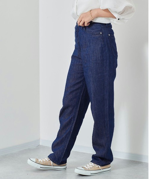 cepo（セポ）の「ライトオンス　ハイウエストデニムパンツ　セットアップ可能（デニムパンツ・レディース・ブラック/ネイビー・M/S）」の13枚目の写真