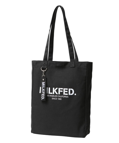 MILKFED.(ミルクフェド)の「STENCIL SQUARE TOTE BAG(トートバッグ・レディース・ホワイト/ブラック/ベージュ・ONE SIZE)」の3枚目の写真