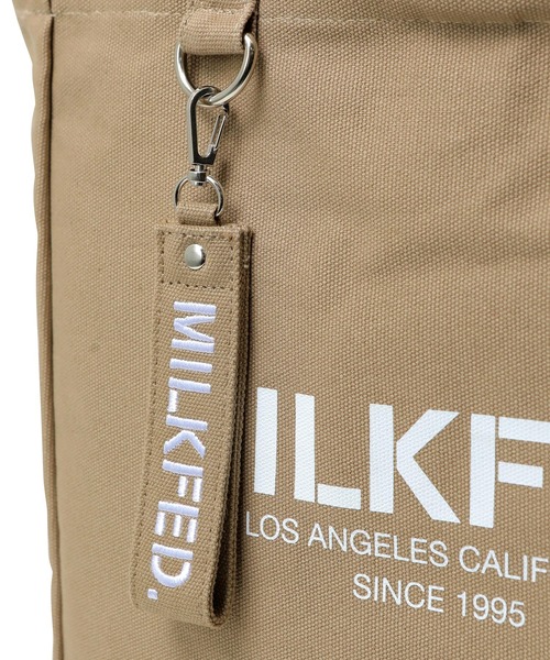 MILKFED.(ミルクフェド)の「STENCIL SQUARE TOTE BAG(トートバッグ・レディース・ホワイト/ブラック/ベージュ・ONE SIZE)」の20枚目の写真