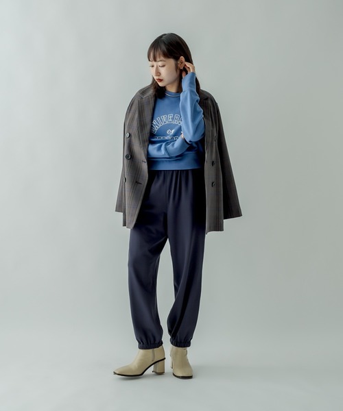 mystic（ミスティック）の「ジョガーパンツ（スウェットパンツ・レディース・ベージュ/ネイビー・FREE）」の11枚目の写真