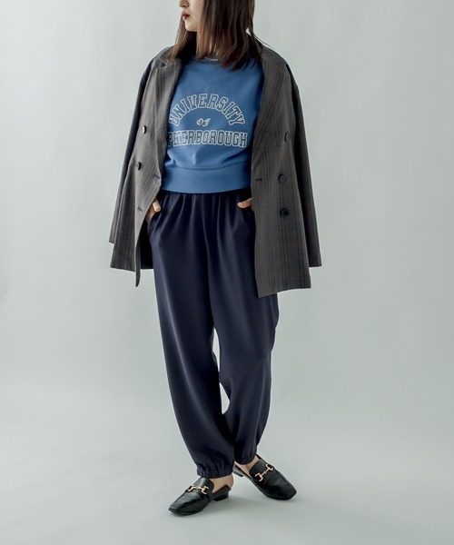 mystic（ミスティック）の「ジョガーパンツ（スウェットパンツ・レディース・ベージュ/ネイビー・FREE）」の18枚目の写真