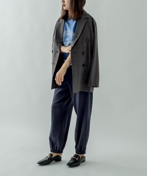 mystic（ミスティック）の「ジョガーパンツ（スウェットパンツ・レディース・ベージュ/ネイビー・FREE）」の16枚目の写真