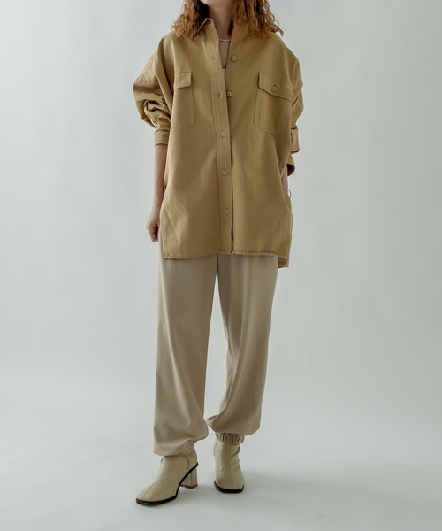 mystic（ミスティック）の「ジョガーパンツ（スウェットパンツ・レディース・ベージュ/ネイビー・FREE）」の7枚目の写真