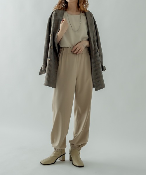 mystic（ミスティック）の「ジョガーパンツ（スウェットパンツ・レディース・ベージュ/ネイビー・FREE）」の19枚目の写真