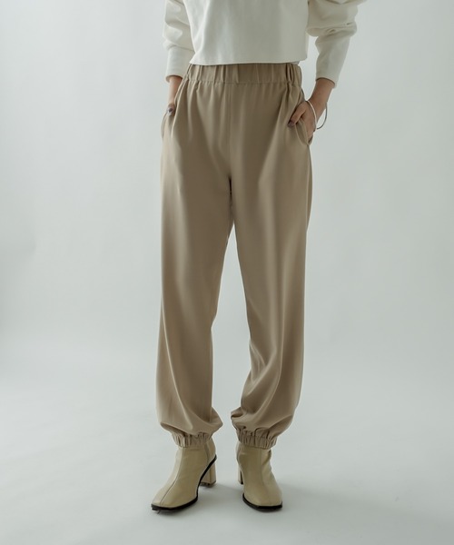 mystic（ミスティック）の「ジョガーパンツ（スウェットパンツ・レディース・ベージュ/ネイビー・FREE）」の17枚目の写真