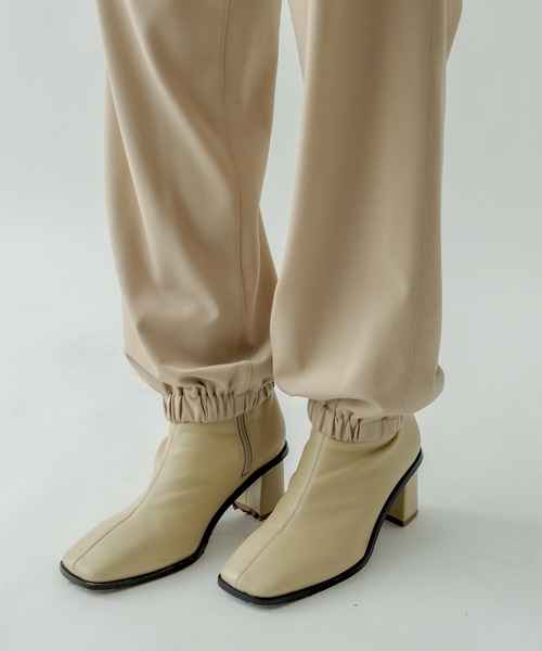 mystic（ミスティック）の「ジョガーパンツ（スウェットパンツ・レディース・ベージュ/ネイビー・FREE）」の5枚目の写真