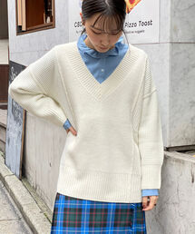 fredy emue | HAMILTON WOOL ワッフルMIXプルオーバーニット(ニット/セーター)