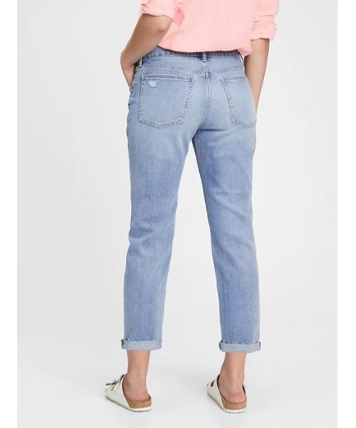 GAP（ギャップ）の「ミッドライズ ガールフレンドデニム（デニムパンツ・レディース・インディゴブルー・25/26/27/28/23/24/29/30）」の6枚目の写真