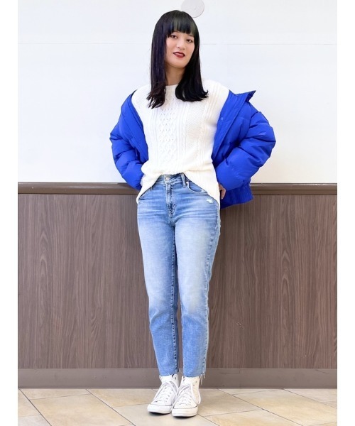 GAP（ギャップ）の「ミッドライズ ガールフレンドデニム（デニムパンツ・レディース・インディゴブルー・25/26/27/28/23/24/29/30）」の16枚目の写真