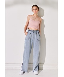 ALEXIA STAM | Hem Slit Wide Pants/ヘムスリットワイドパンツ(その他パンツ)