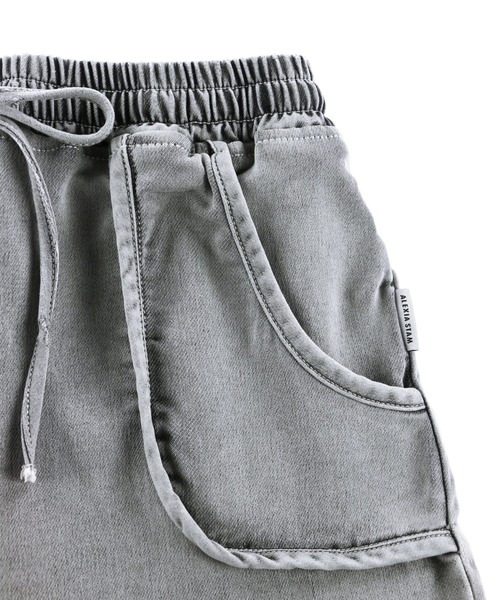 ALEXIA STAM（アリシアスタン）の「Hem Slit Wide Pants/ヘムスリットワイドパンツ（その他パンツ・レディース・ブラック系その他/ブルー系その他・S/M）」の12枚目の写真