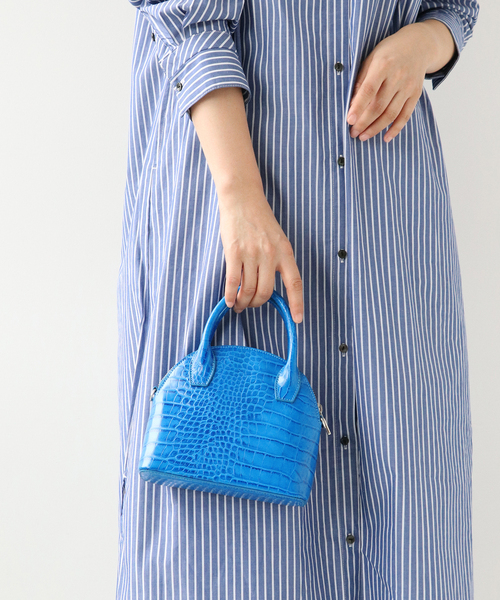 Simplicite(サンプリシテ)の「ハーフサークルチェーンミニショルダーBAG◆(ショルダーバッグ・レディース・ブラック/ブルー/アイボリー・FREE)」の3枚目の写真