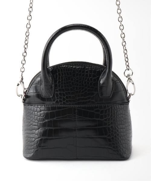 Simplicite(サンプリシテ)の「ハーフサークルチェーンミニショルダーBAG◆(ショルダーバッグ・レディース・ブラック/ブルー/アイボリー・FREE)」の20枚目の写真