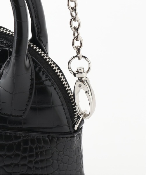 Simplicite(サンプリシテ)の「ハーフサークルチェーンミニショルダーBAG◆(ショルダーバッグ・レディース・ブラック/ブルー/アイボリー・FREE)」の14枚目の写真