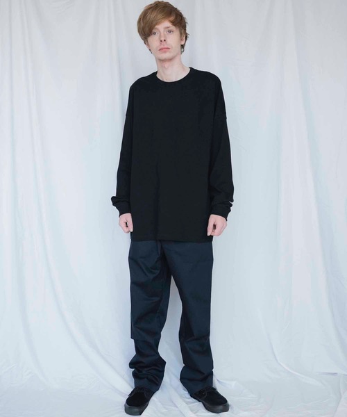 United Athle（ユナイテッドアスレ）の「5.6オンス ビッグシルエット ロングスリーブ Tシャツ 550901（Tシャツ/カットソー・メンズ・ホワイト/ブラック・MEDIUM/LARGE/X-LARGE）」の8枚目の写真