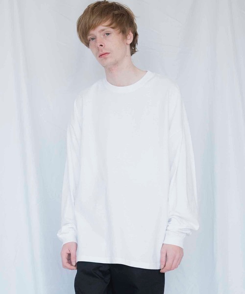 United Athle（ユナイテッドアスレ）の「5.6オンス ビッグシルエット ロングスリーブ Tシャツ 550901（Tシャツ/カットソー・メンズ・ホワイト/ブラック・MEDIUM/LARGE/X-LARGE）」の11枚目の写真