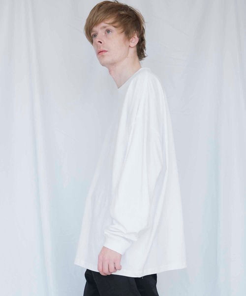 United Athle（ユナイテッドアスレ）の「5.6オンス ビッグシルエット ロングスリーブ Tシャツ 550901（Tシャツ/カットソー・メンズ・ホワイト/ブラック・MEDIUM/LARGE/X-LARGE）」の12枚目の写真
