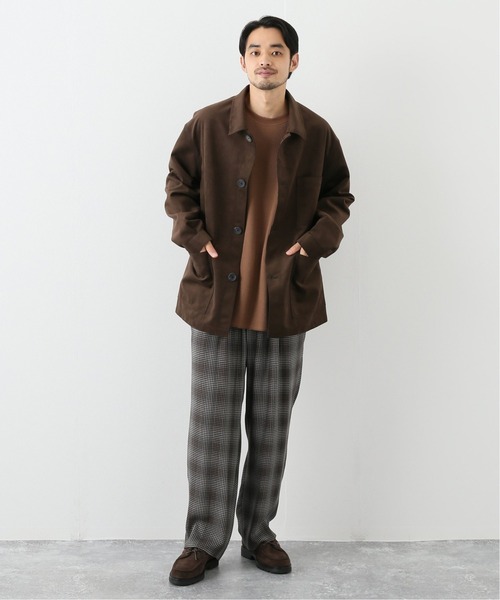 EDIFICE LA BOUCLE（エディフィスラブークル）の「【LA BOUCLE】オンブレチェック 1タック イージーパンツ（その他パンツ・メンズ・ブラウン系その他・1/2/3）」の6枚目の写真