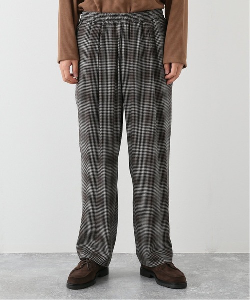 EDIFICE LA BOUCLE（エディフィスラブークル）の「【LA BOUCLE】オンブレチェック 1タック イージーパンツ（その他パンツ・メンズ・ブラウン系その他・1/2/3）」の9枚目の写真