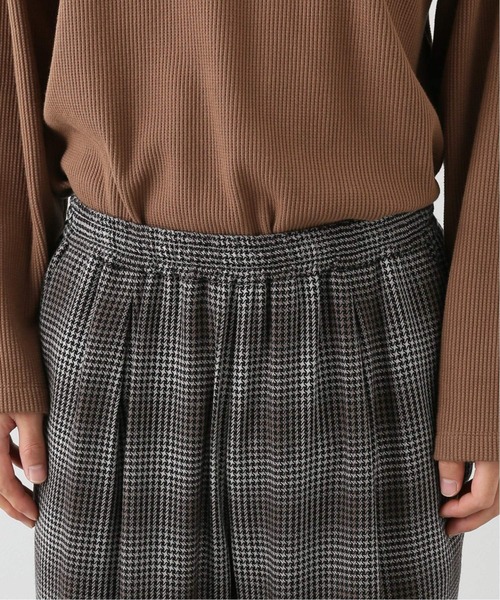 EDIFICE LA BOUCLE（エディフィスラブークル）の「【LA BOUCLE】オンブレチェック 1タック イージーパンツ（その他パンツ・メンズ・ブラウン系その他・1/2/3）」の2枚目の写真