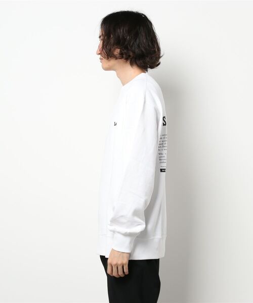 Lee(リー)の「【Lee】テキストロゴクルーネックトレーナー(スウェット・メンズ・ホワイト/ブラック/グリーン・M/XL/L)」の4枚目の写真