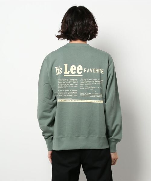 Lee(リー)の「【Lee】テキストロゴクルーネックトレーナー(スウェット・メンズ・ホワイト/ブラック/グリーン・M/XL/L)」の7枚目の写真