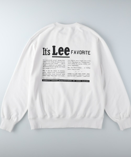 Lee(リー)の「【Lee】テキストロゴクルーネックトレーナー(スウェット・メンズ・ホワイト/ブラック/グリーン・M/XL/L)」の11枚目の写真