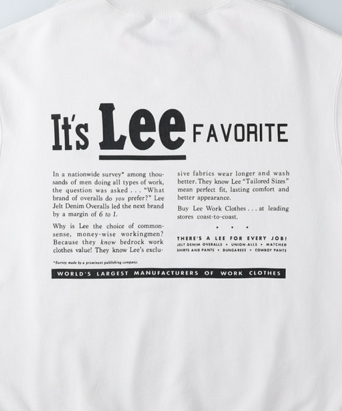 Lee(リー)の「【Lee】テキストロゴクルーネックトレーナー(スウェット・メンズ・ホワイト/ブラック/グリーン・M/XL/L)」の16枚目の写真