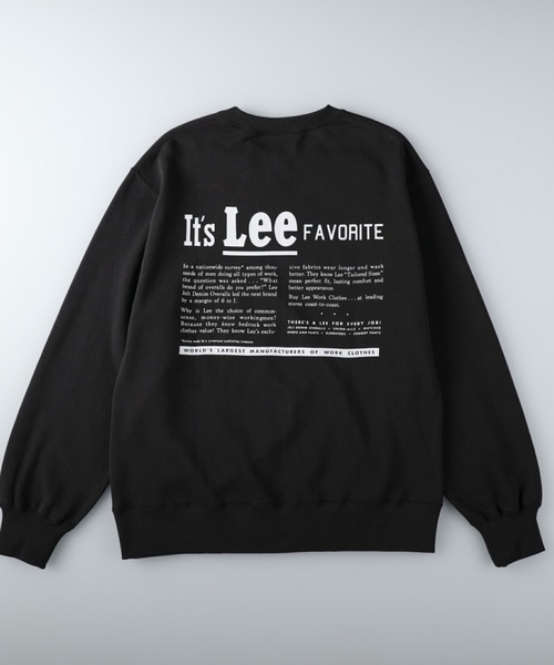 Lee(リー)の「【Lee】テキストロゴクルーネックトレーナー(スウェット・メンズ・ホワイト/ブラック/グリーン・M/XL/L)」の18枚目の写真