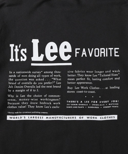Lee(リー)の「【Lee】テキストロゴクルーネックトレーナー(スウェット・メンズ・ホワイト/ブラック/グリーン・M/XL/L)」の19枚目の写真