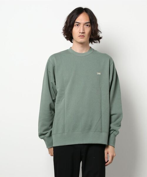 Lee(リー)の「【Lee】テキストロゴクルーネックトレーナー(スウェット・メンズ・ホワイト/ブラック/グリーン・M/XL/L)」の10枚目の写真