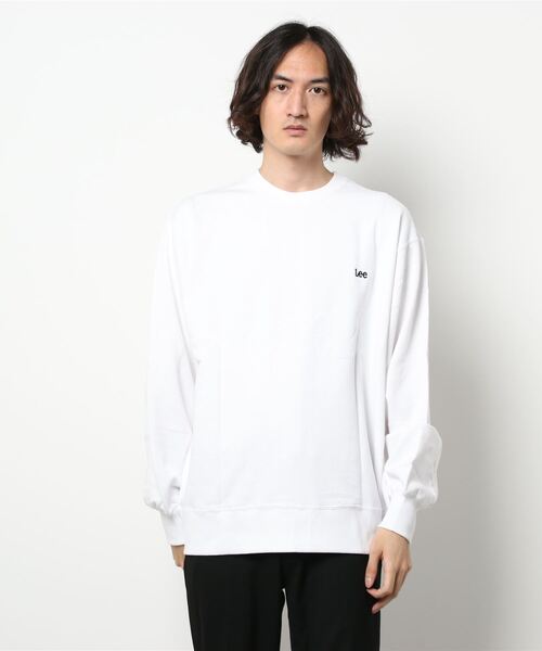 Lee(リー)の「【Lee】テキストロゴクルーネックトレーナー(スウェット・メンズ・ホワイト/ブラック/グリーン・M/XL/L)」の8枚目の写真