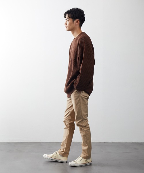 FREAK'S STORE(フリークスストア)の「ストレッチテーパードパンツ/テーパードパンツ(その他パンツ・メンズ・ベージュ/ブラック/カーキ・マルチサイズ)」の12枚目の写真