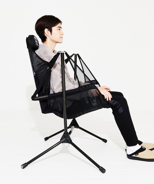 OUTDOOR PRODUCTS（アウトドアプロダクツ）の「スイング チェア（アウトドアグッズ・メンズ・ブラック・FREE）」の2枚目の写真