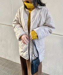 INGNI | ノーカラーキルティングアウター／コート(ノーカラージャケット)