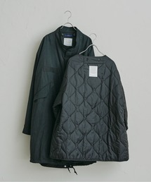 3WAYキルティングジャケット付きビッグシルエットモッズコート
