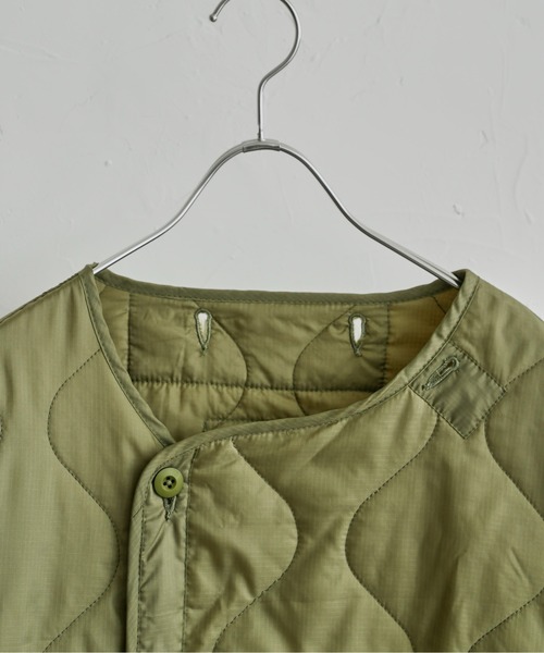 CPCM（シーピーシーエム）の「3WAYキルティングジャケット付きビッグシルエットモッズコート（モッズコート・メンズ・ブラック/カーキ・MEDIUM/LARGE）」の5枚目の写真