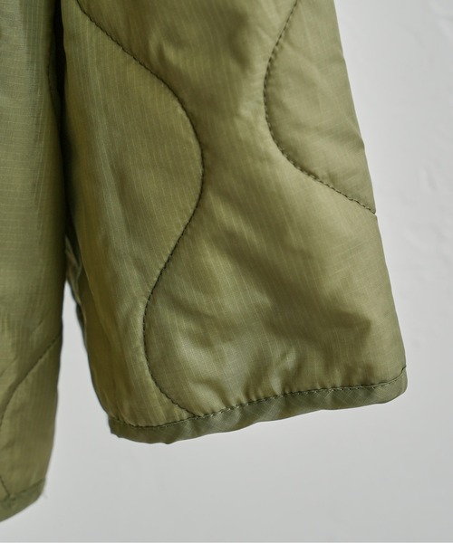 CPCM（シーピーシーエム）の「3WAYキルティングジャケット付きビッグシルエットモッズコート（モッズコート・メンズ・ブラック/カーキ・MEDIUM/LARGE）」の8枚目の写真